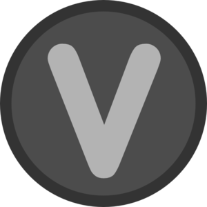 V Button Clip Art